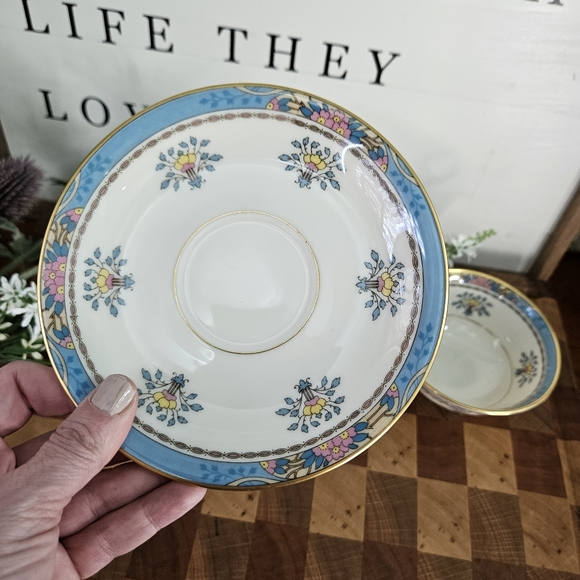 Blue Tree Lenox Tea Cup and Saucer vintage Discontinued Pattern - Picture 13 of 13